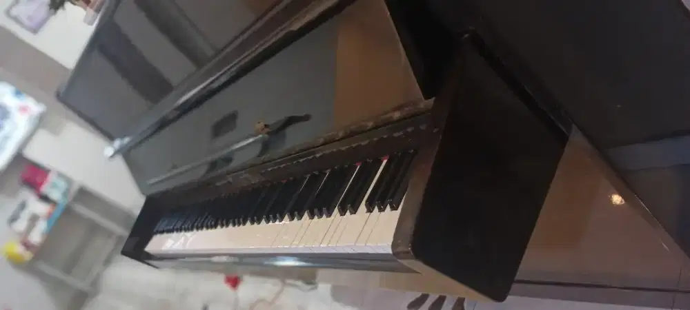 Piano upright pierl river siap pakai bonus kursi updown Japan