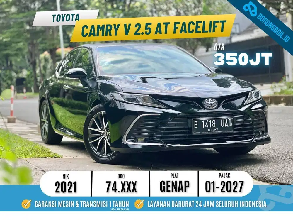Toyota New Camry 2.5 V AT 2021 Hitam | Altis Corolla