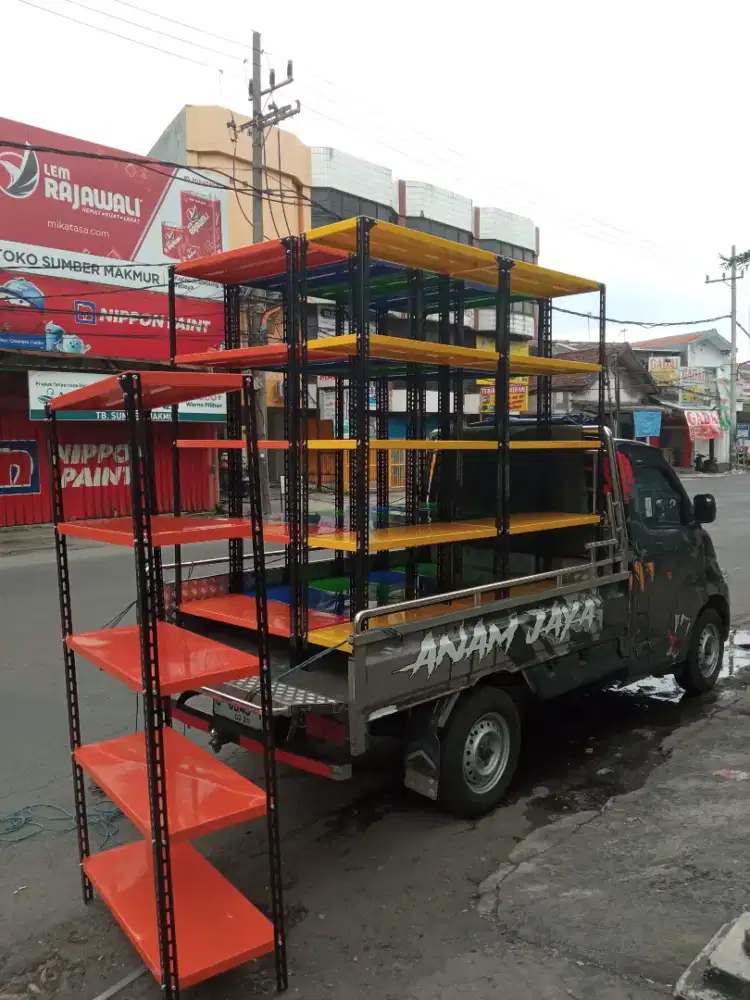 Rak besi rak buku rak gudang