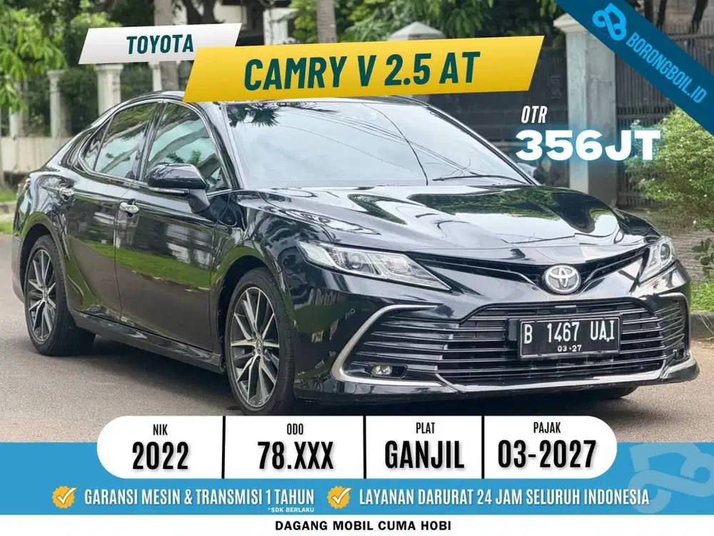 Toyota All New Camry 2.5 V AT 2022 Hitam Metalik