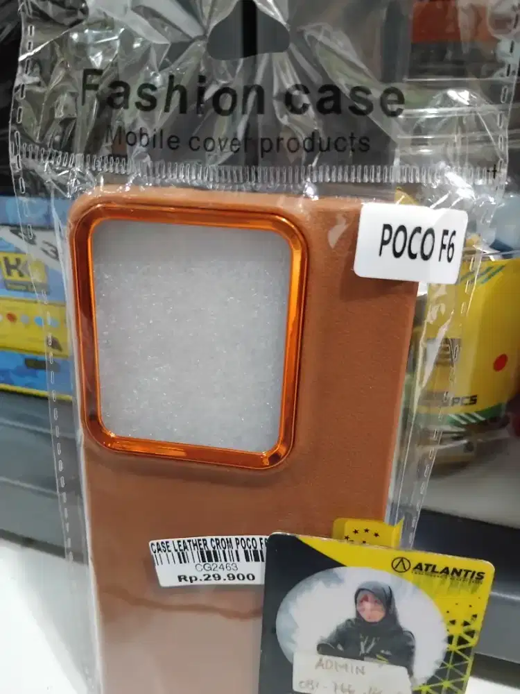 CASE LEATHER CROM POCO F6 | ATLANTIS DAHSYAT