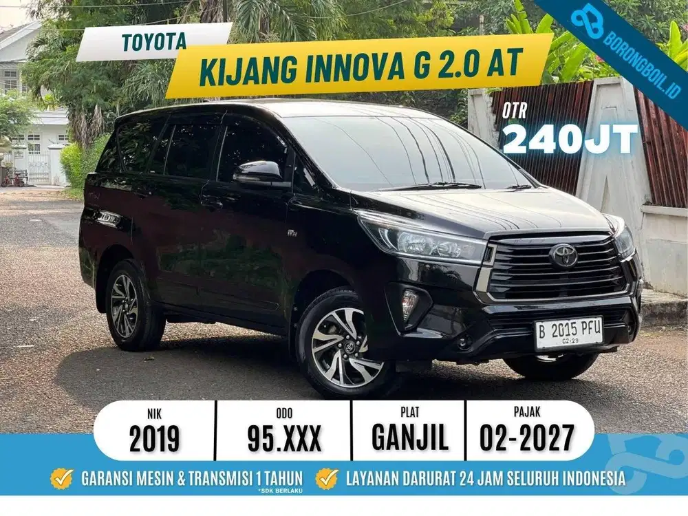 Toyota Kijang Innova Reborn 2.0 G AT 2019 Hitam | Crv Fortuner
