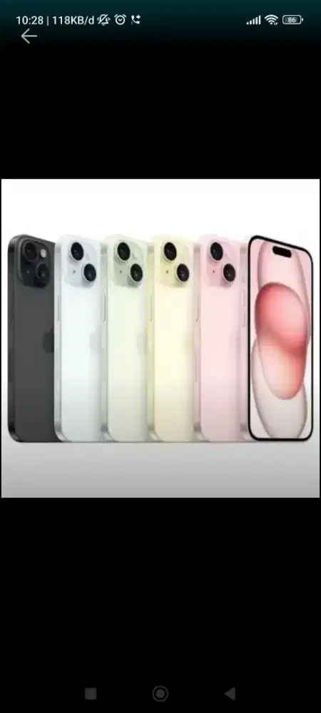 Iphone 15 128 GB new