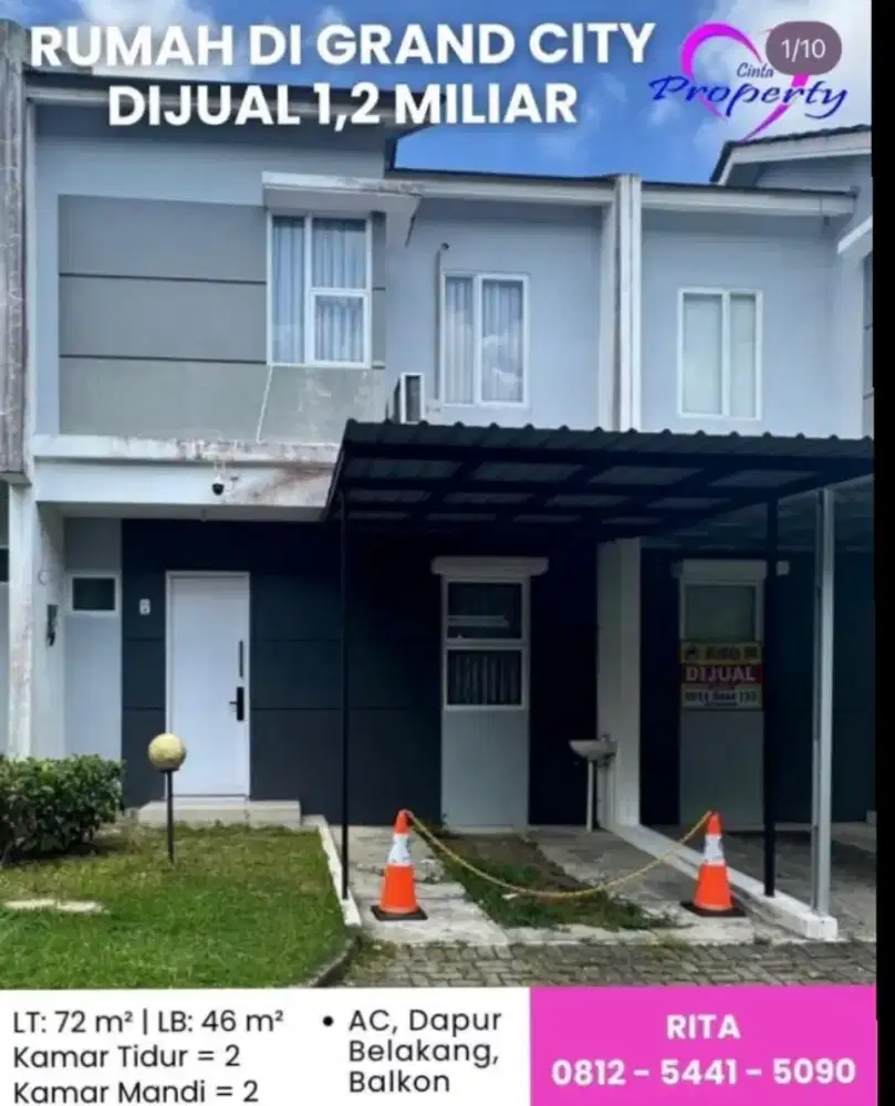 DIJUAL RUMAH DI GRAND CITY