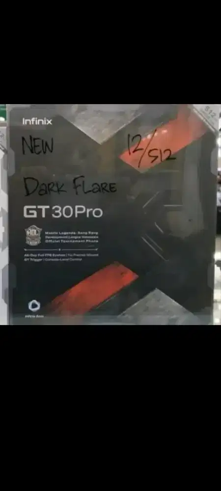 Infinix GT 30 pro 5G ram 12gb 512gb spesial edition dan8/256 resmi