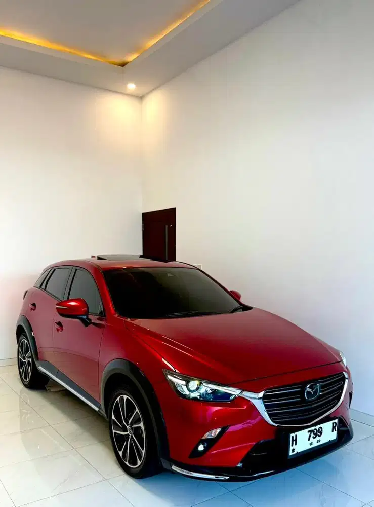 Mazda CX3 2024 facelift sunroof, crystal soul red