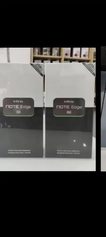 Infinix note edge 5G 8/256 layar lengkung