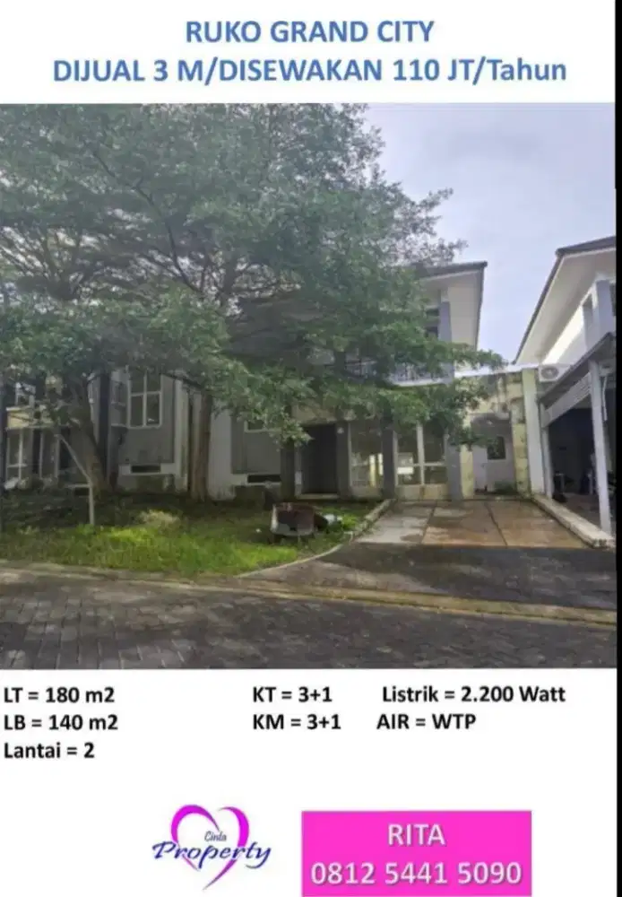 DIJUAL RUKO DI GRAND CITY BALIKPAPAN