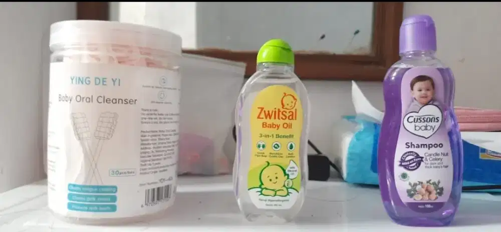 Jual stik kasa, baby oil, sampo (ambil semua 35k)