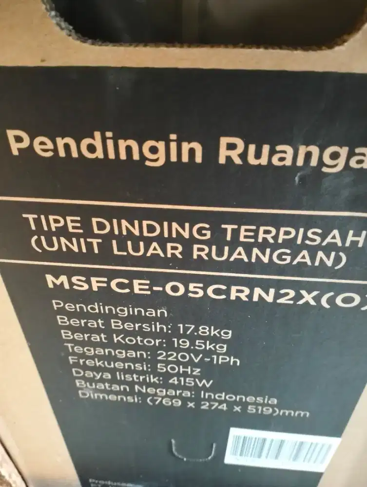 AC Midea 0.5PK Baru