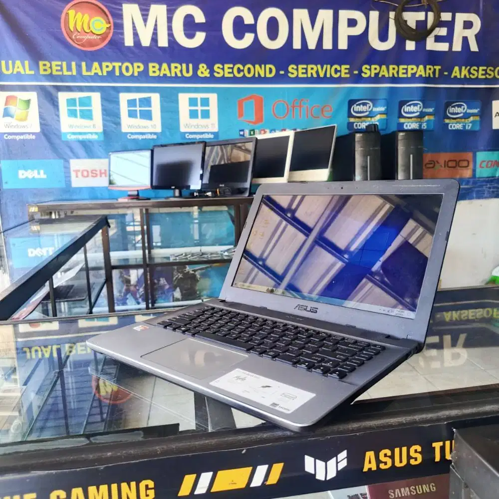 ASUS MURAH / KERJA EDITING & GAME RINGAN / amd A9-9425 / 8gb ram + SSD