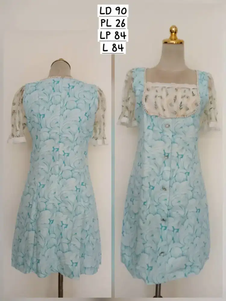 Baju dress gaun wanita Free Style! sz M, preloved