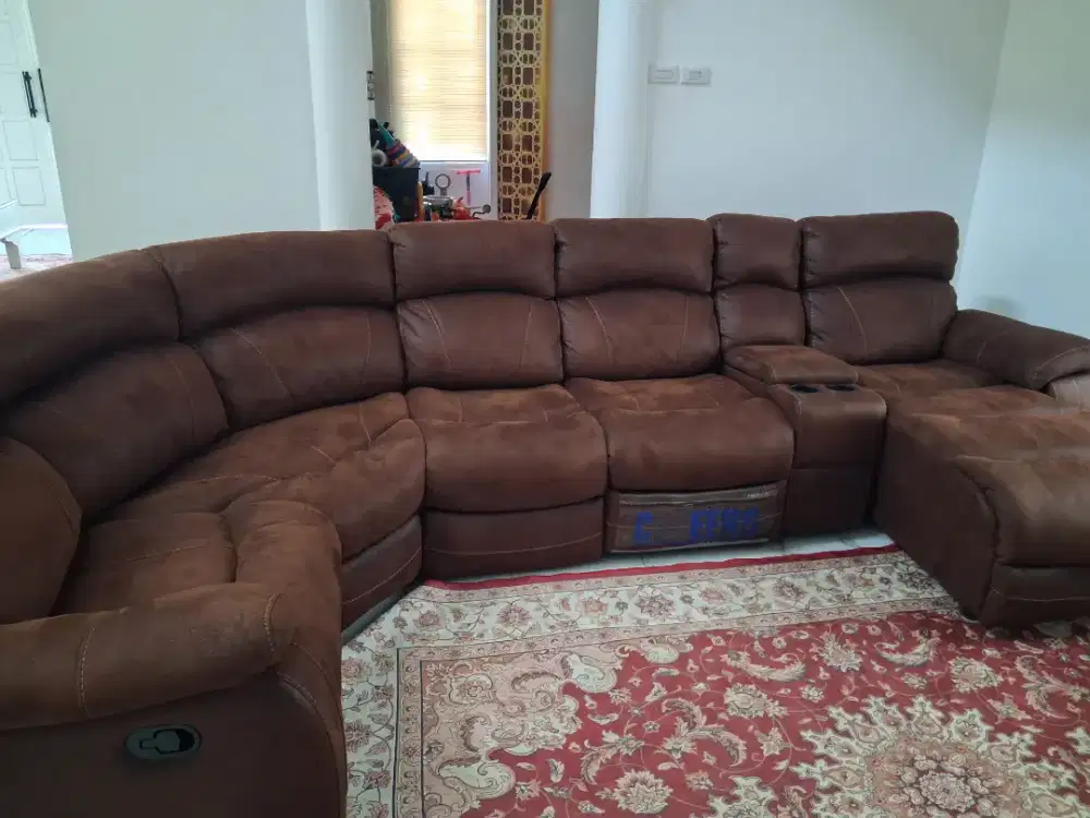 sofa informa recliner reclining coklat