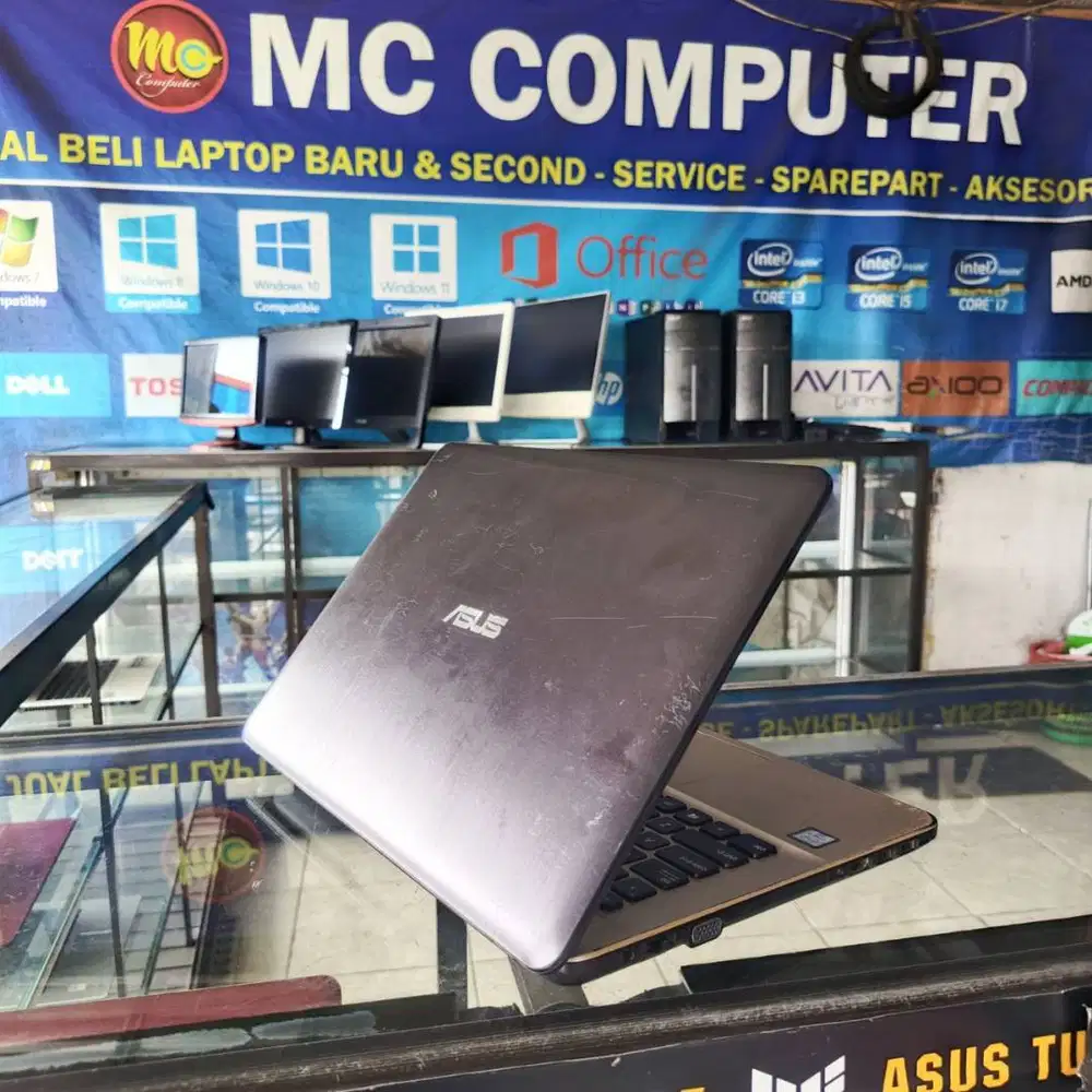 ASUS core i3 gen 6 / 4gb ram / 128gb SSD + HDD (buat kerja & sekolah)