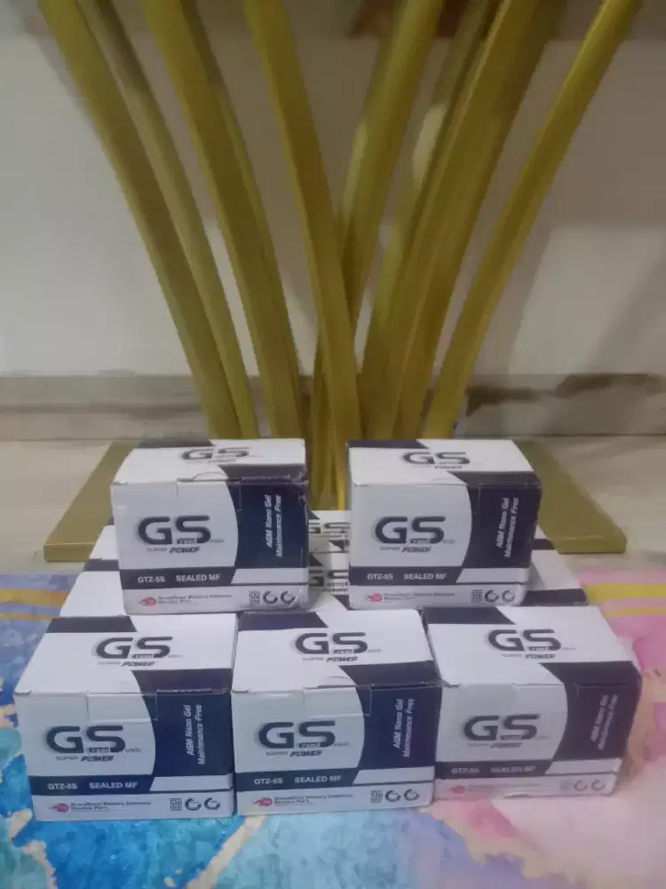 Baterai Aki Kering Baru GS GTZ5S 5 Ahmper 12 Volt