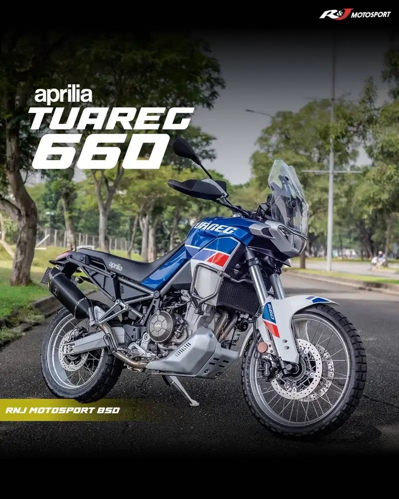 (Full Paper)Aprilia Tuareg 660 Nik 2022 KM 10.000an Knalpot avionic