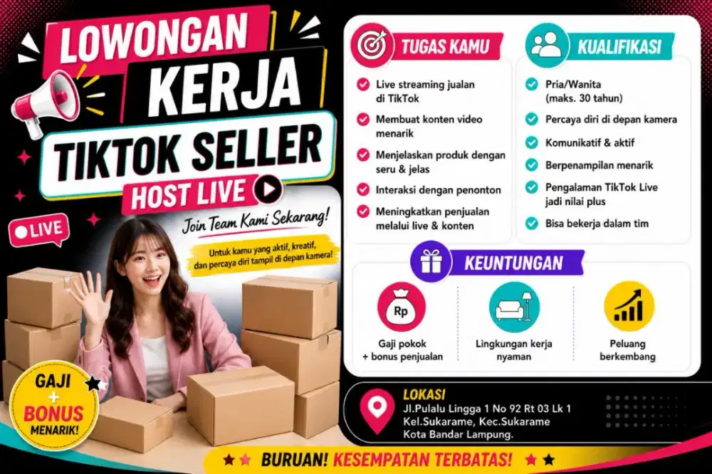LOWONGAN KONTEN INTERNAL TOKO