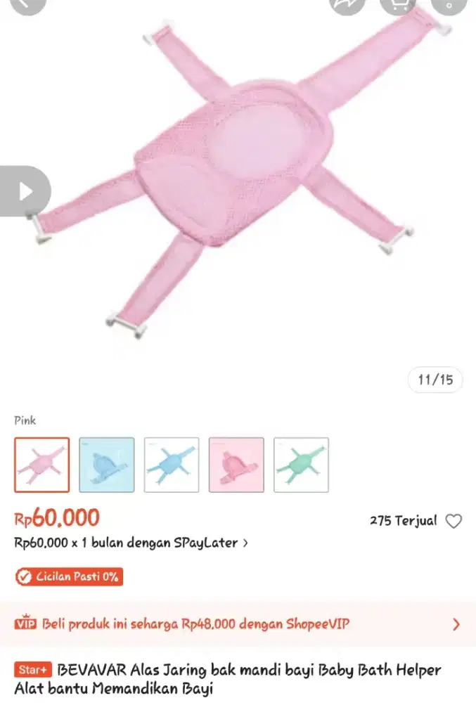 Jual jaring bak mandi bayi BEVAVAR (Masih mulus, no minus)