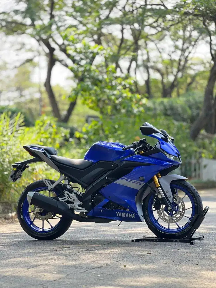 YAMAHA YZF R15 V3 2021 BIRU KM 4K PAJAK PANJANG NO MINUS