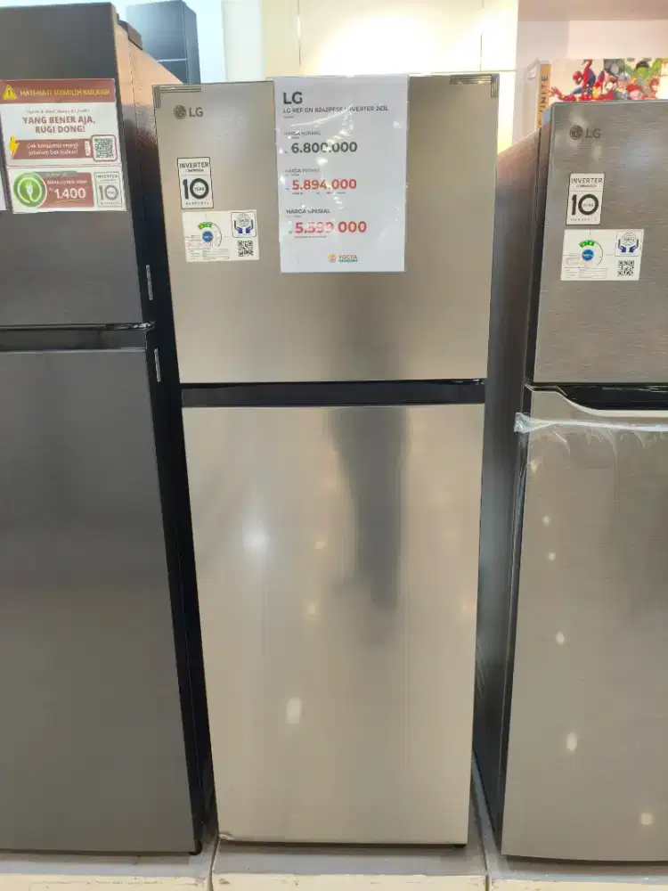 CASH & KREDIT Kulkas LG GNB42PFSF INVERTER 263L
