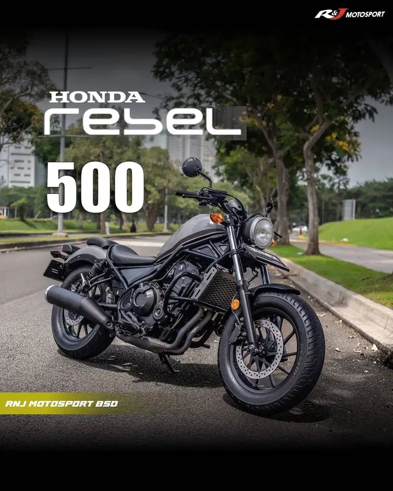 (Full Paper) Honda Rebel 500 Nik 2018 Warna silver Knalpot Original