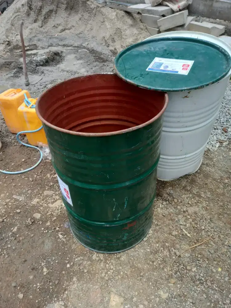 Drum 200l besi buka tutup