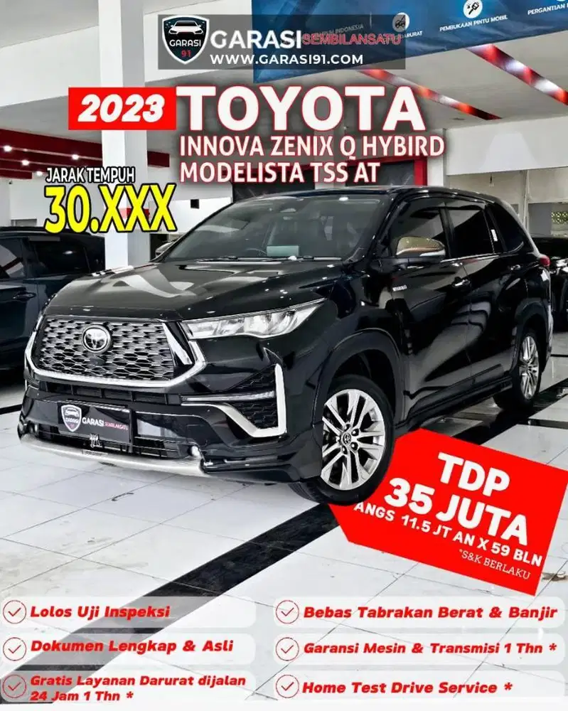 ‼️TDP 35 JT‼️INNOVA ZENIX Q HYBIRD TSS MODELISTA CVT 2023