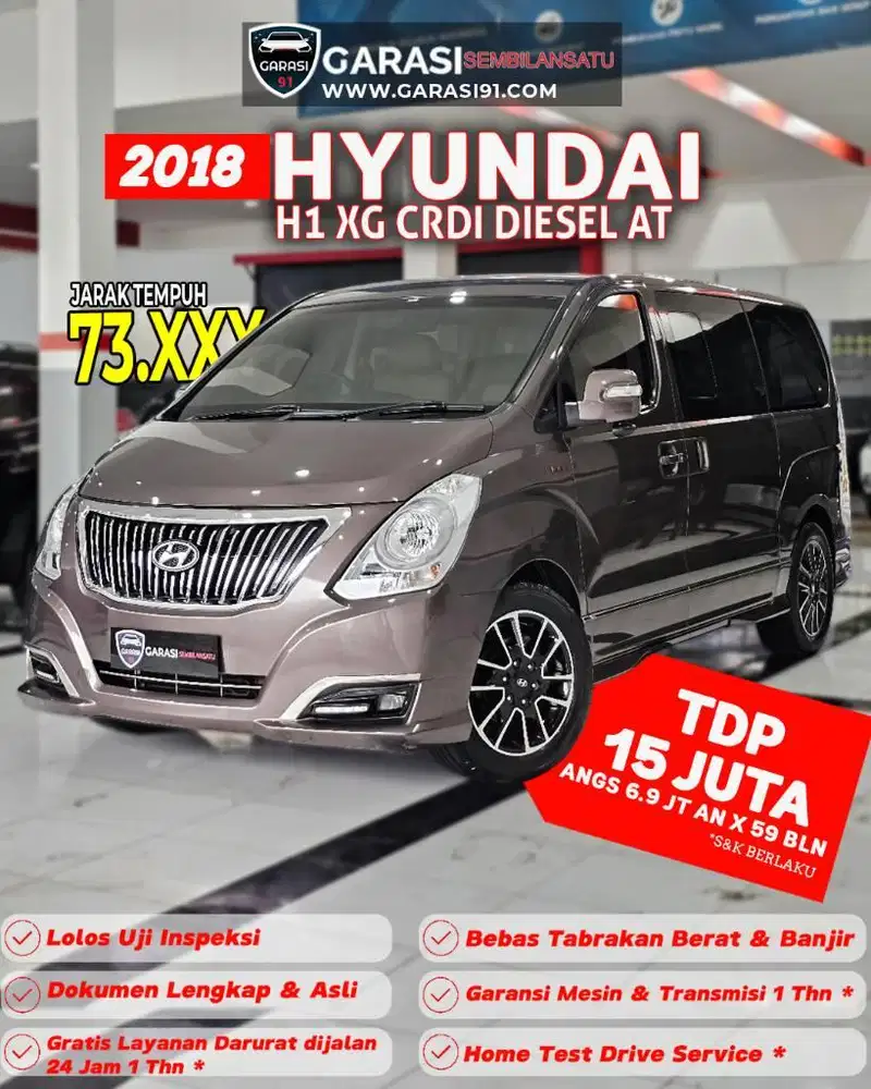 ‼️TDP 15 JT‼️HYUNDAI H1 XG CRDI DIESEL AT 2018
