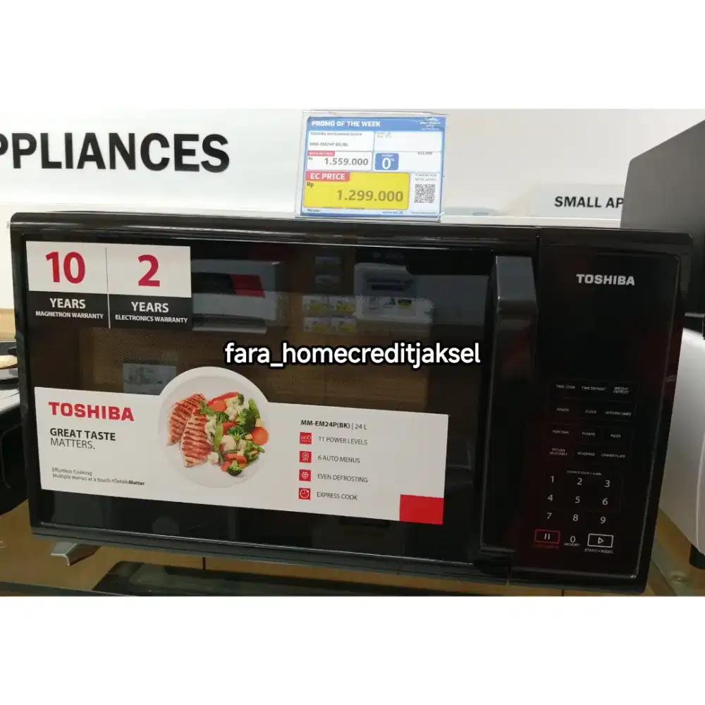 Toshiba Microwave Black