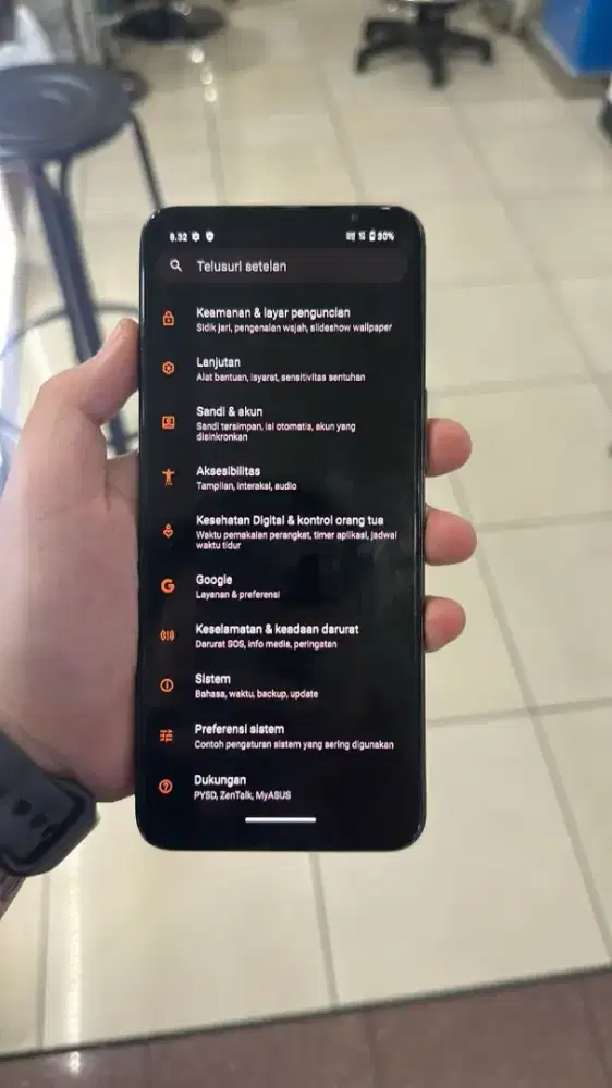 Asus rog phone 5s 8/128gb lengkap