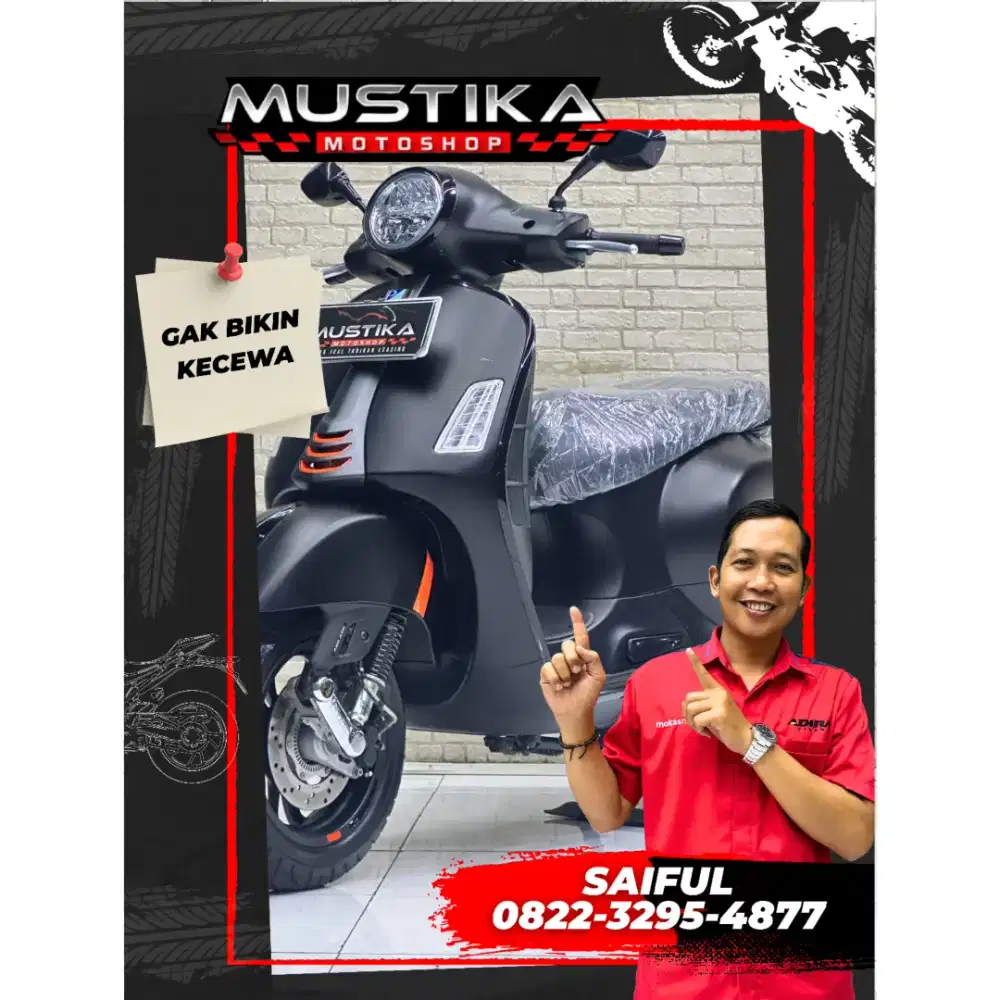 Odo 3rb Istimewa!!Vespa GTS Super Smart keyles 2025  Mulus-Mustika