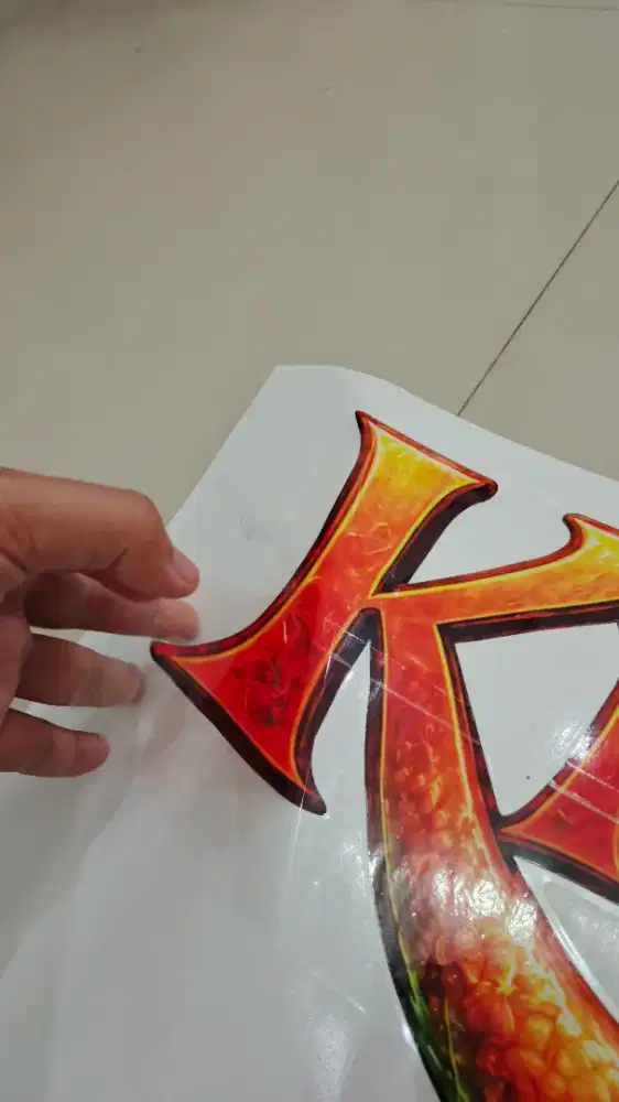 Sticker printing plus cutting fullcolor ogo komunitas branding kantor