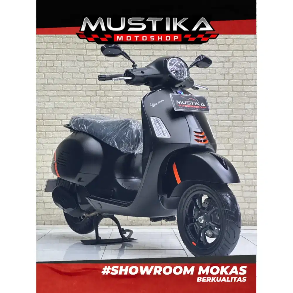 Odo 3rb Istimewa!!Vespa GTS Super 2025 Black Plat Jatim Mulus-Mustika