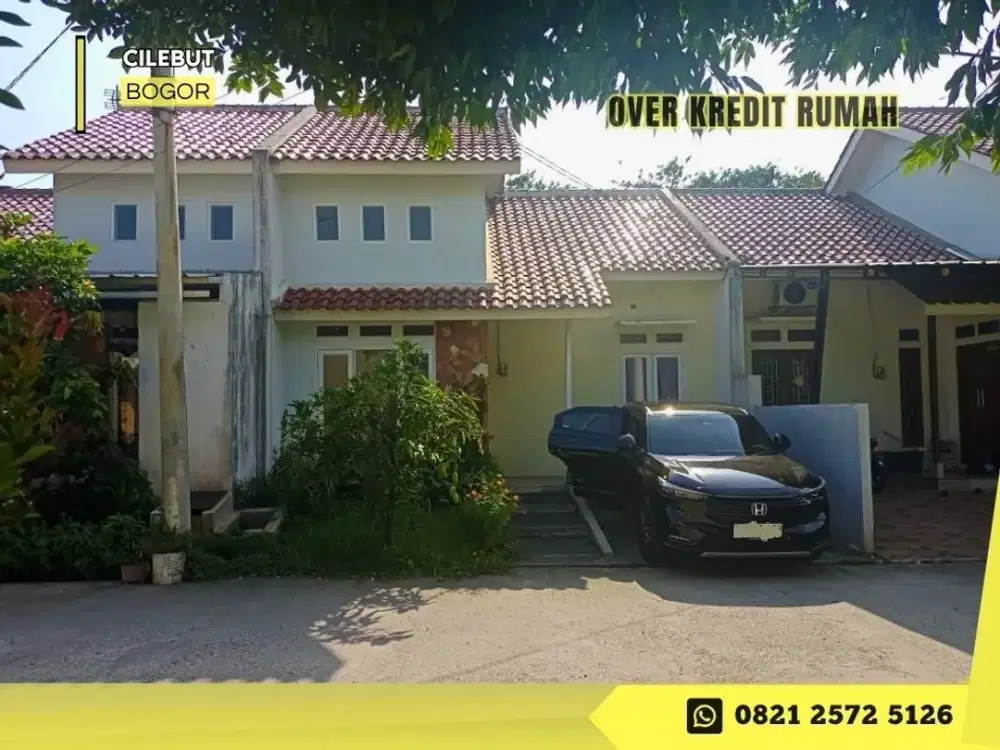 Rumah Over Kredit dkt Stasiun 49JT di Nuansa Alam Cilebut Bogor