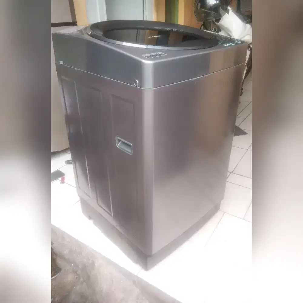 Sharp Top Loading Mesin Cuci Matic 10 Kg Gress Normal Fungsi Like New
