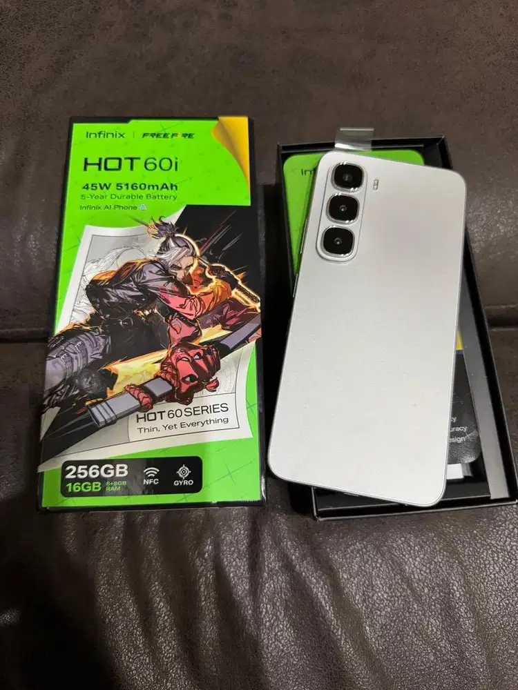 Infinix hot 60i ram 8g rom 256gb normal mulus lengkap