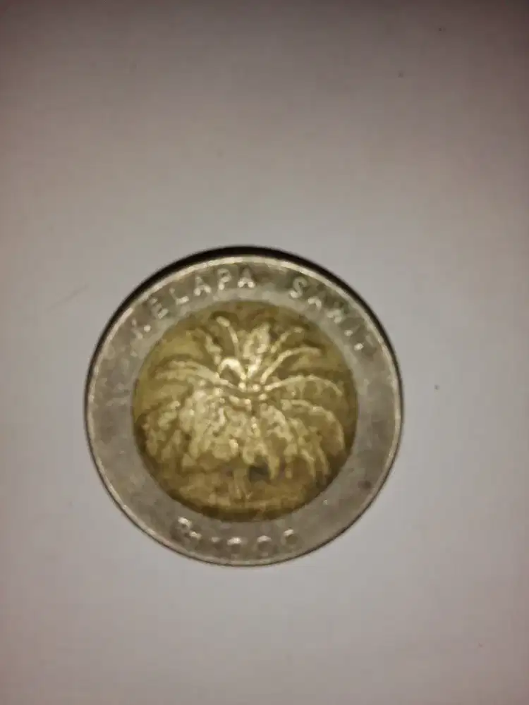UANG COIN 1000 RUPIAH KELAPA SAWIT 1996