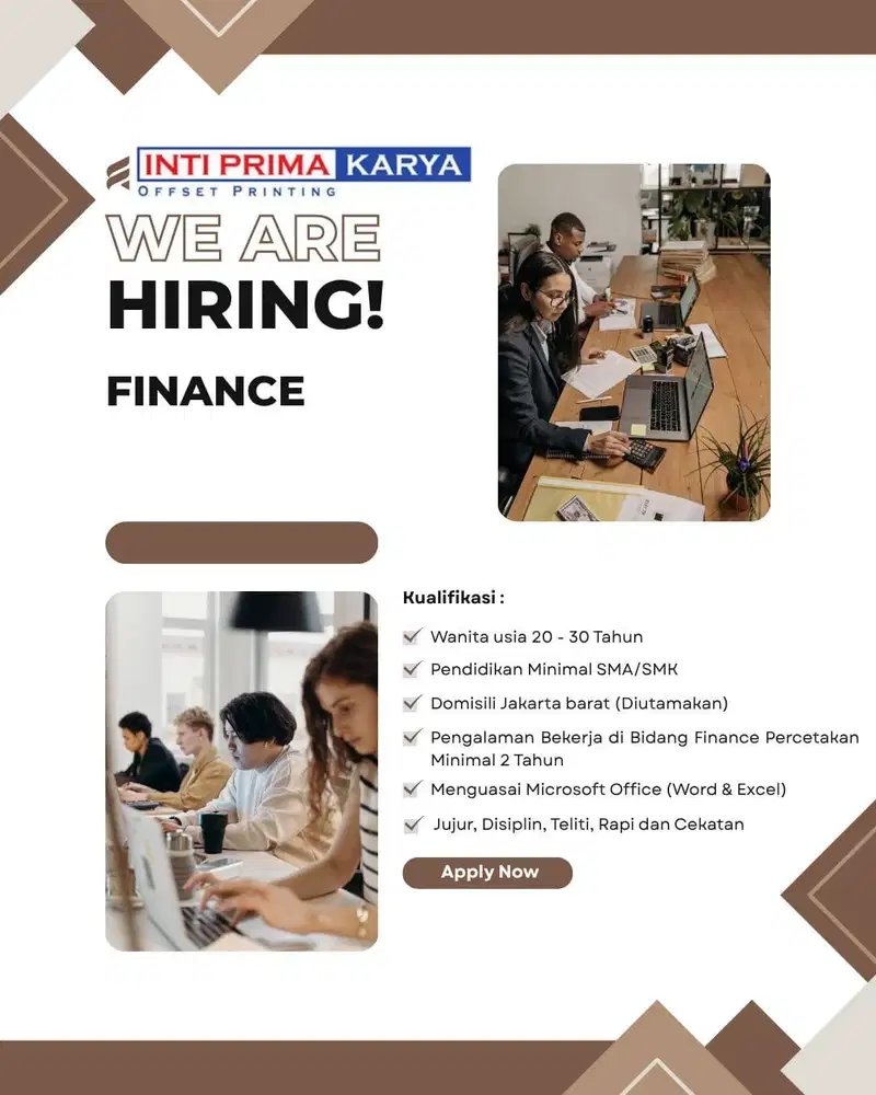 Lowongan Pekerjaan Finance