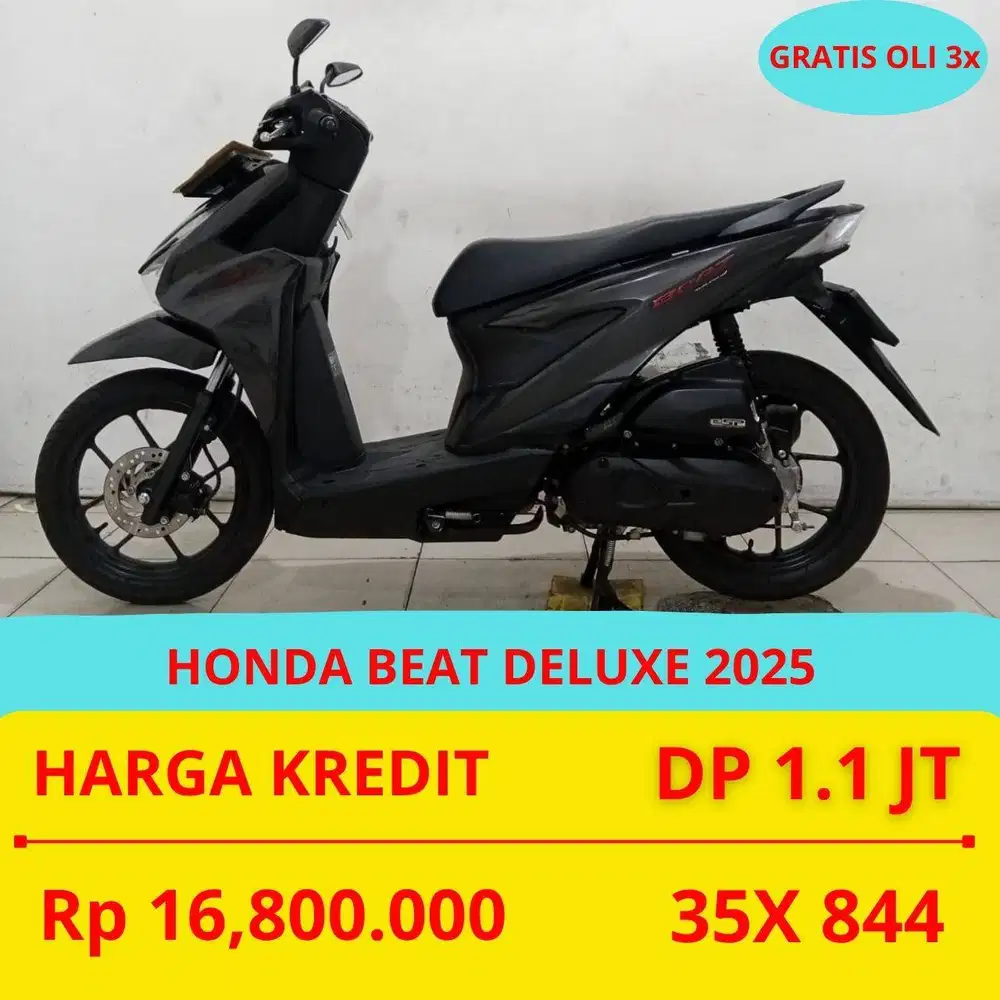 PROMO SUKSES MOTOR HONDA BEAT DELUXE 2025 DP MURAH 1,1 JUTA