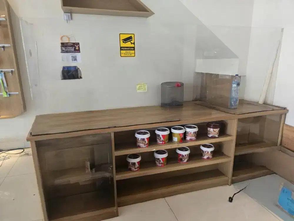 Meja Kasir. UKURAN CUSTOM. PAKE DESIGN INTERIOR