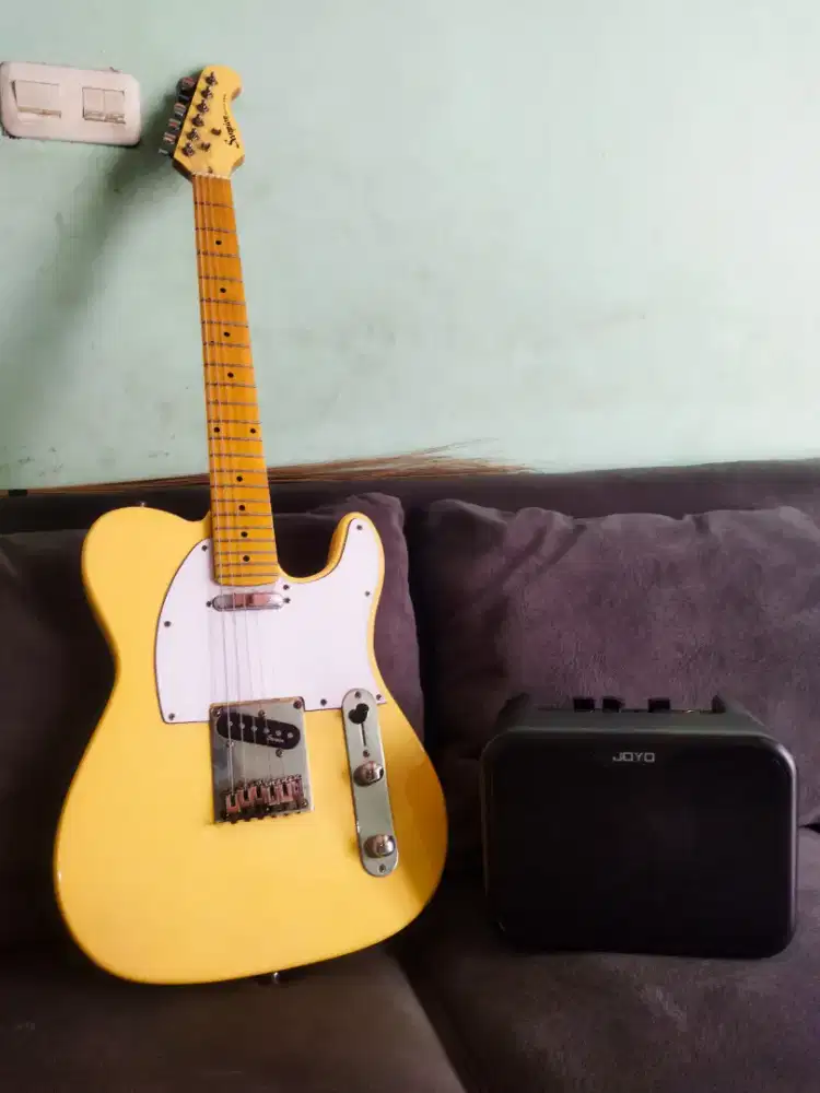 jual gitar scorpion  deluxe edition + ampli joyo MA-10E,mulus noken