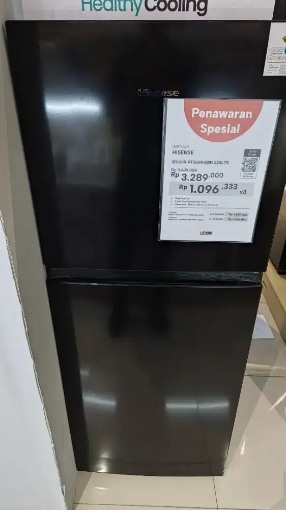 HISENSE KULKAS 2 PINTU 223LTR