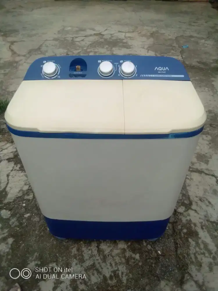 Jual mesin cuci merek AQUA hijap series kapasitas 8 kg