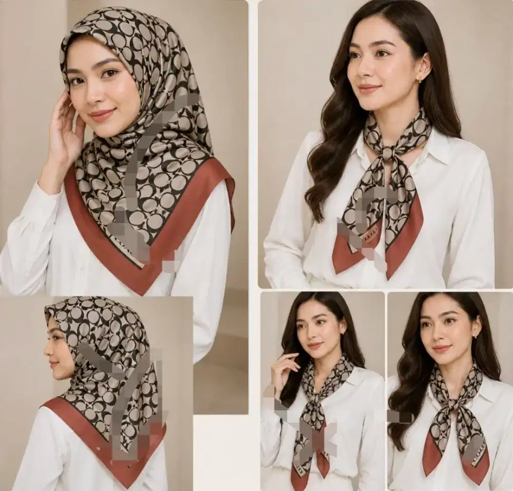 Kain segi empat siap pakai coach 110x 110