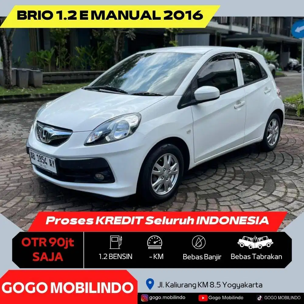 Honda Brio E Manual 2016 AB Tgn1 ORISINIL DP Minim Kredit Murah