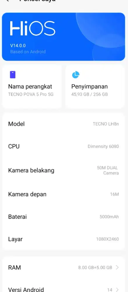 Tecno Pova 5G 8/256