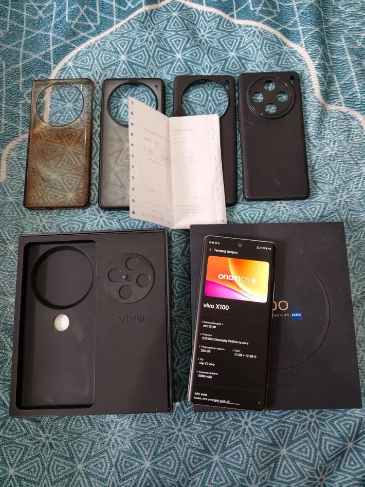 Vivo X100 5G 12Gb / 256Gb Blue No Minus Fullset Resmi