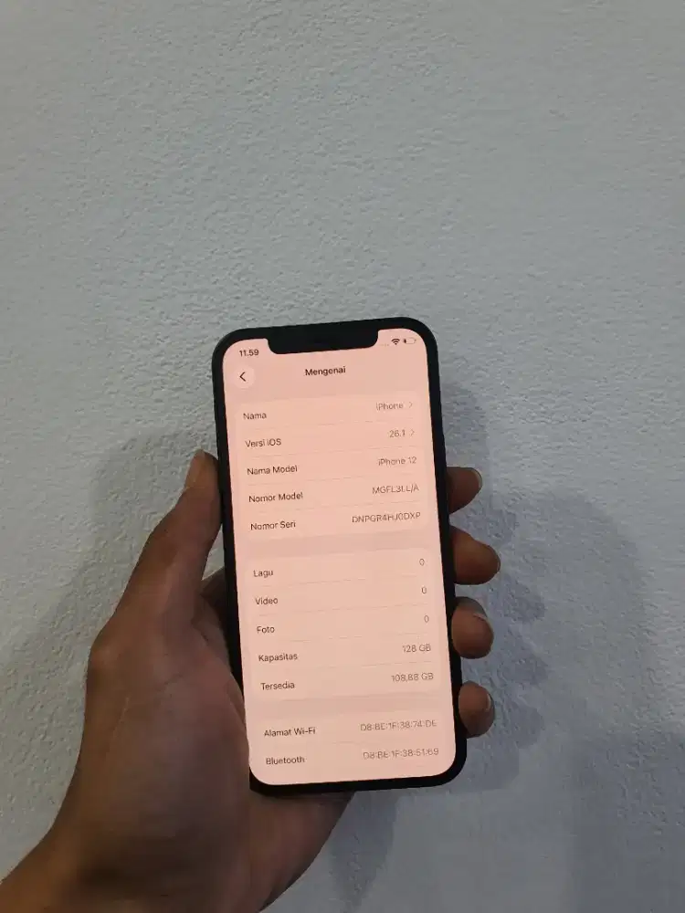 Iphone 12 128gb fullset mulus full ori