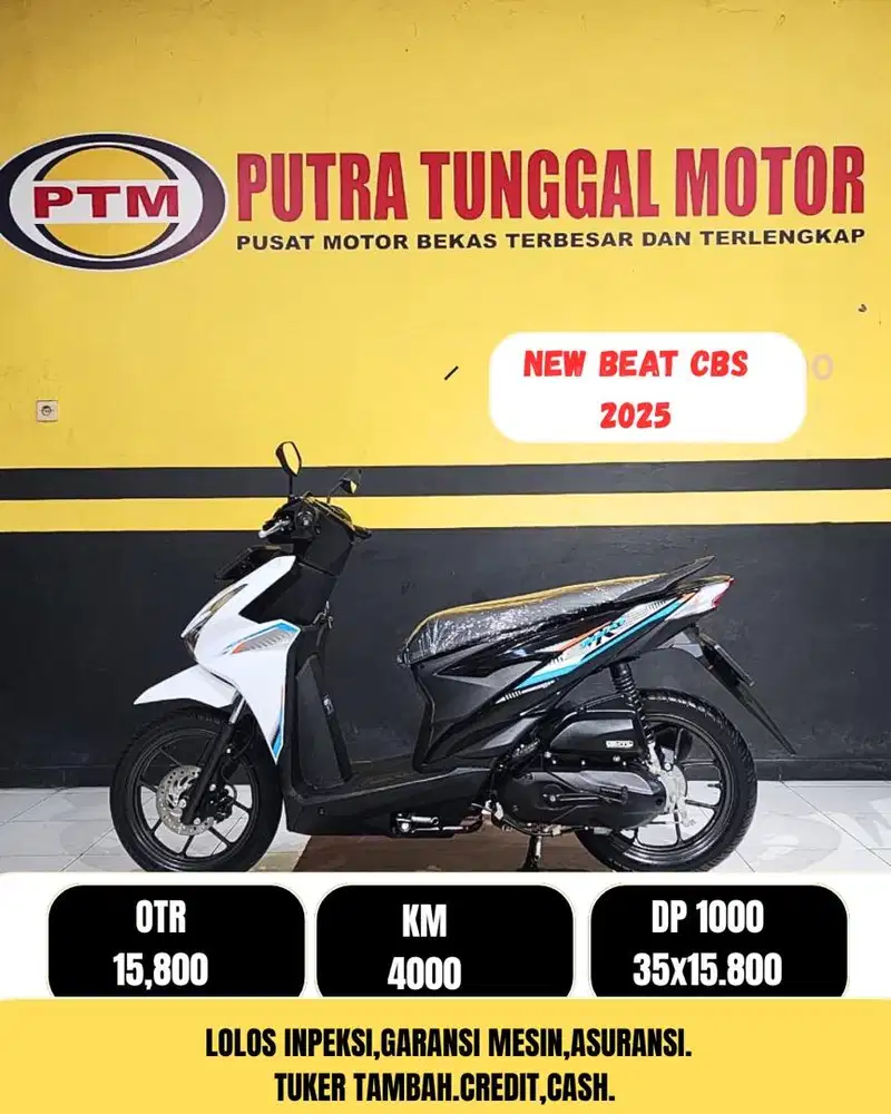 Honda beat 110 cbs 2025  dp 500