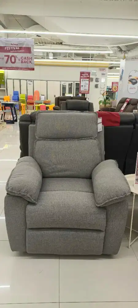 Neo Lorry Sofa Recliner 1S Grey